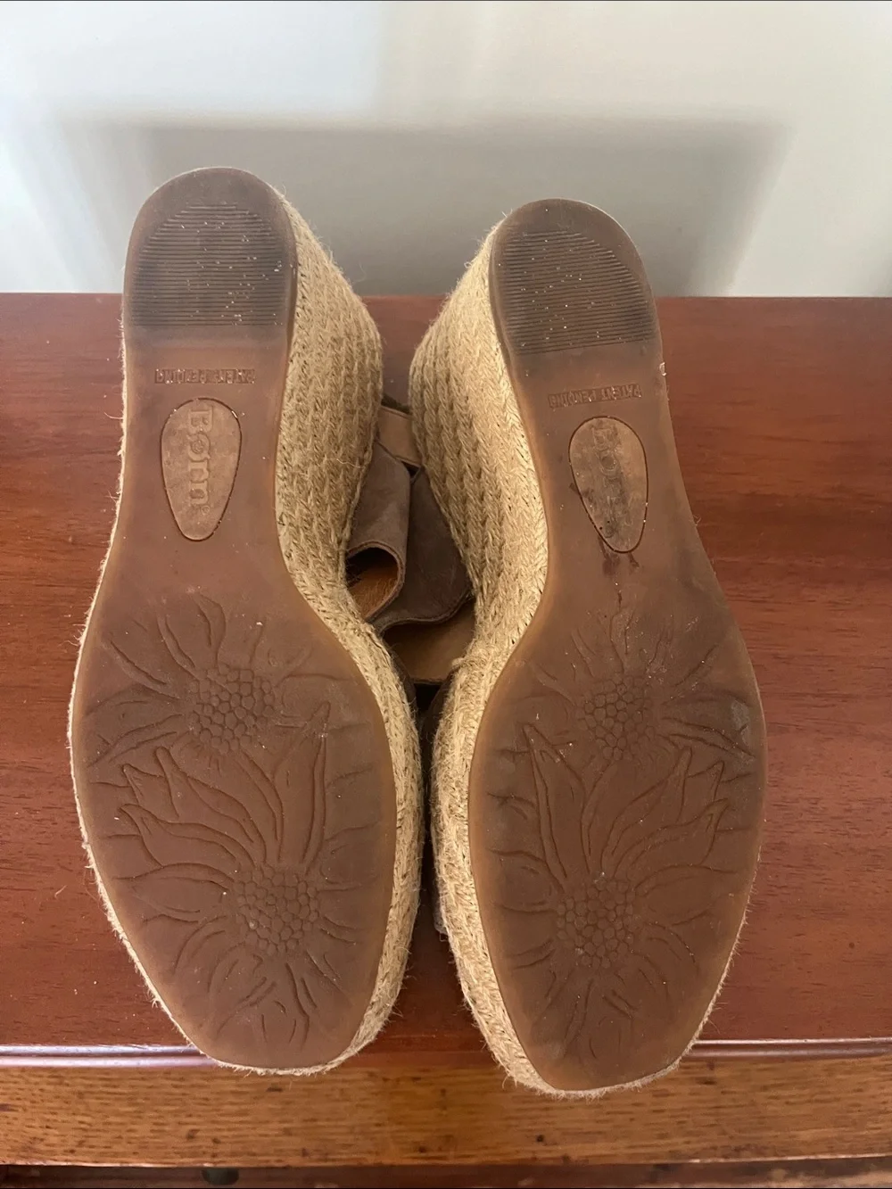 Born taupe suede